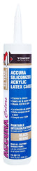 Tower Sealants ACCURA TS-00116 Silicone Caulk, Black, 7 to 14 days Curing, 40 to 140 deg F, 10.1 fl-oz Tube