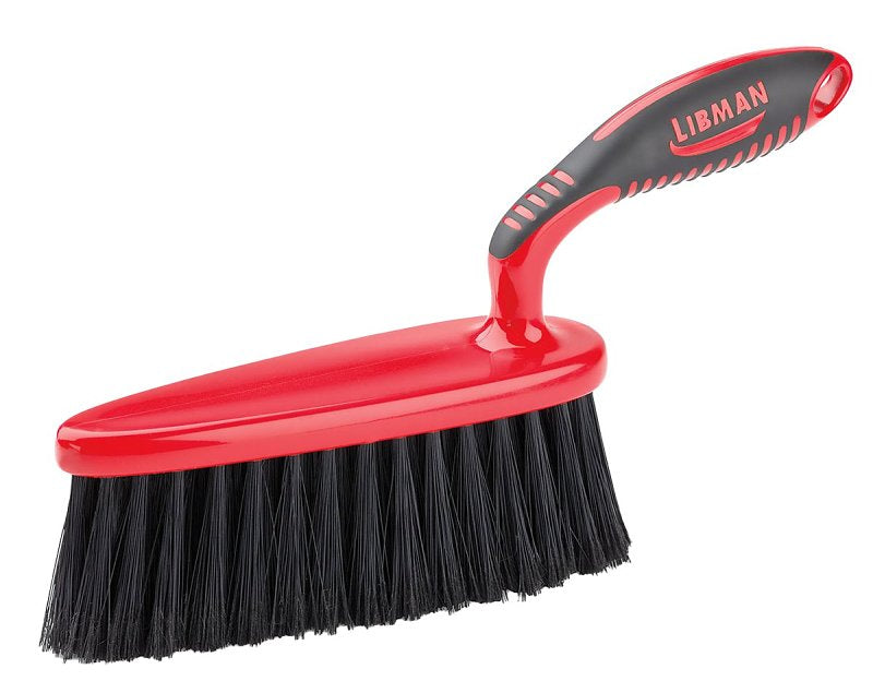 Libman 526 Work Bench Dust Brush, 2 in L Trim, PET, 7 in W Brush, 14-1/4 in OAL, Red