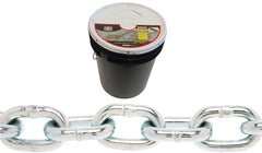 BARON PC30516P Proof Coil Chain, 5/16 in, 92 ft L, 30 Grade, Steel, Zinc