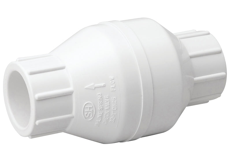 B & K ProLine Series 101-607 Check Valve, 1-1/2 in, 200 psi Pressure, PVC Body