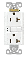 Eaton Wiring Devices SGF20W-L/VGF20W GFCI Duplex Receptacle, 2 -Pole, 20 A, 125 V, Back, Side Wiring, NEMA: 5-20R