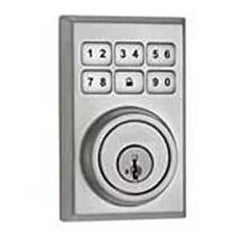 Weiser Electronics SmartCode 5 Contemporary Series 9GED14900-020 Electronic Lock, Contemporary Design, Satin Chrome