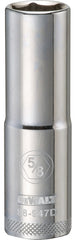 DeWALT DWMT88947OSP Drive Socket, 5/8 in Socket, 1/2 in Drive, 6-Point, Vanadium Steel, Polished Chrome