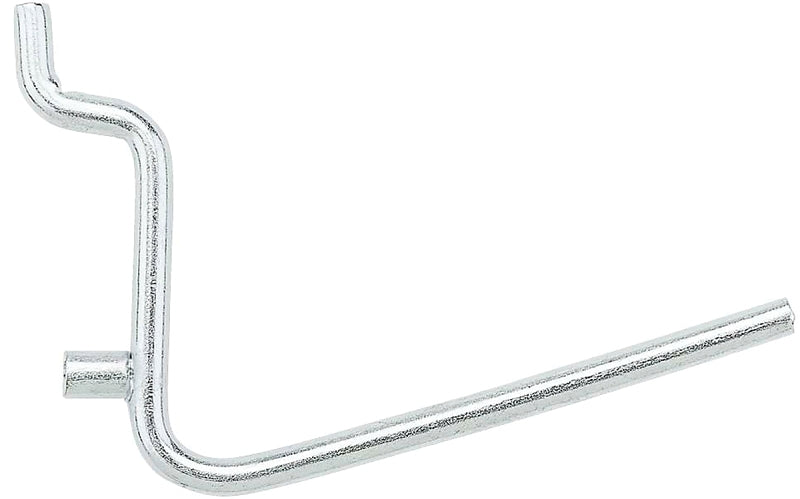 National Hardware N180-001 Peg Hook, 2-1/2 in, 1/8, 1/4 in Opening, Steel, Zinc