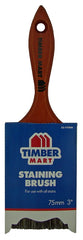 NOUR 33-75TBM Straight Sash Paint Brush, 3 in W, Thin Beavertail Handle