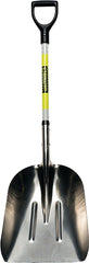Structron 49755 Grain Scoop, 15-1/4 in W Blade, 19 in L Blade, Aluminum Blade, Fiberglass Handle, D-Shaped Handle
