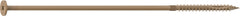 Camo 0360270 Structural Screw, 1/4 in Thread, 10 in L, Flat Head, Star Drive, Sharp Point, PROTECH Ultra 4 Coated, 10