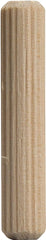 Waddell 878F DP-10 Dowel Pin, 1/2 in Dia, 2 in L, Hardwood