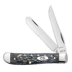Case XX Pocket Worn Series 58414 Mini Trapper Pocket Knife, 2.7, 2.8 in L Blade, Chrome Vanadium Blade, 2-Blade
