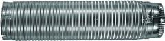 Builder's Best E-Z-Fasten 010150 Flexible Dryer Vent Pipe Male Snap-Lock, 5 ft L, Aluminum