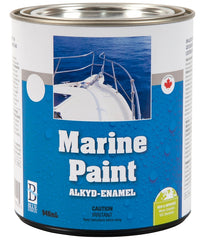 UCP Paints E8049-946 Marine Paint, Gloss Sheen, Black, 946 mL, Can