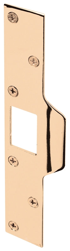 Defender Security U 9426 Deadlatch Strike, 7-7/8 in L, 1-1/4 in W, Steel, Brass