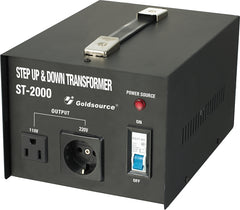 Goldsource ST Series Step Up and Step Down Transformer, 9-3/4 in L x 7-1/8 in W x 6 in H, 2000 W