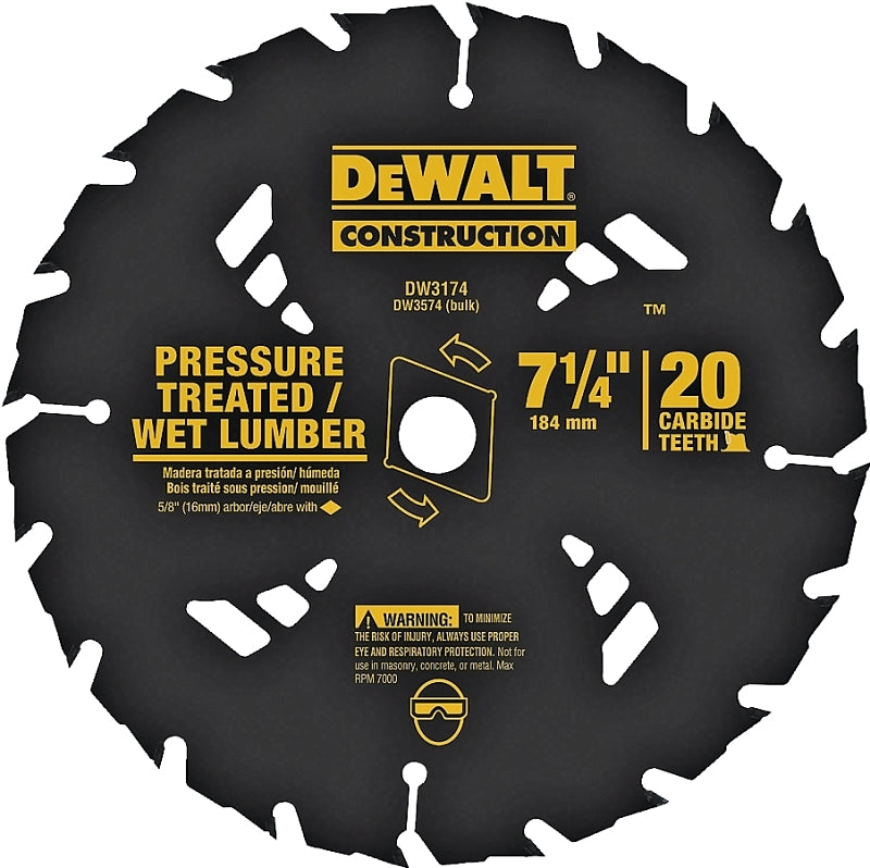 DW3174 BLADE DECK 7-1/4IN 20T