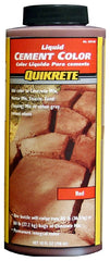 Quikrete 131703 Cement Colorant, Red, Liquid, 10 oz Bottle