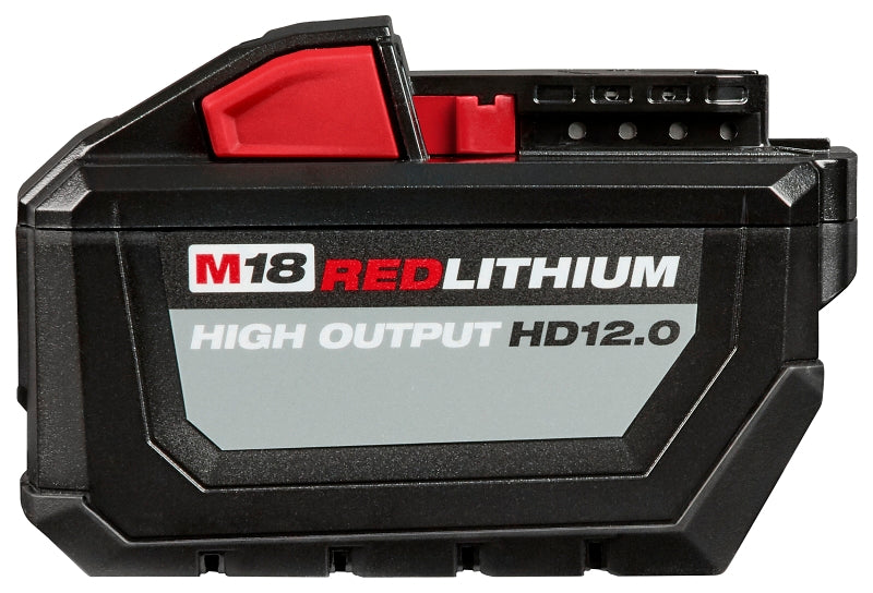 Milwaukee M18 REDLITHIUM 48-11-1812 Rechargeable Battery Pack, 18 V Battery, 12 Ah, 1-1/2 hr Charging