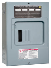 Square D QO QO4L100S Load Center, 100 A, 4 -Space, 4 -Circuit, NEMA 1 Enclosure, Surface Mounting