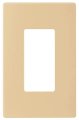 Arrow Hart PJS PJS26V Wallplate, 4-7/8 in L, 3-1/8 in W, 1 -Gang, Polycarbonate, Ivory, High-Gloss