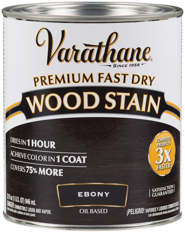 Varathane 269395 Stain, Ebony, Liquid, 1 qt, Can