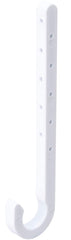 B & K P01-125HC Baby J-Hook, 1-1/4 in Opening, ABS