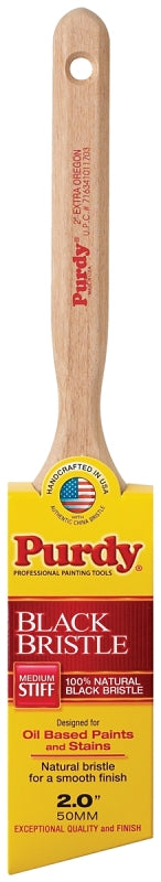 BRUSH ANGLED SASH BLK CHN 2IN