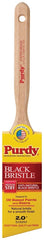 BRUSH ANGLED SASH BLK CHN 2IN
