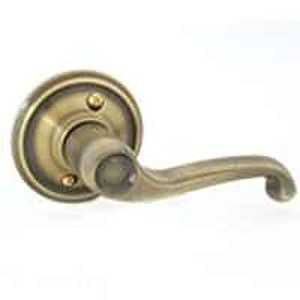Schlage F Series F170 FLA 609 RH Dummy Lever, Mechanical Lock, Antique Brass, Lever Handle, Metal, Residential