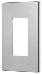 Eaton Cooper Wiring PJS PJS26SG-SP-L Wallplate, 4-7/8 in L, 3-1/8 in W, 1 -Gang, Polycarbonate, Silver Granite