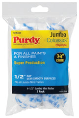 Purdy Colossus 140624033 Mini Roller Cover, 1/2 in Thick Nap, 4-1/2 in L, Polyamide Cover