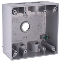 5337-0 WP BOX GRY 2G 5CT 1/2IN