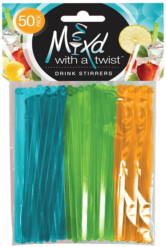 FLP Mixd with a Twist Series 6031 Beverage Stirrer, Assorted
