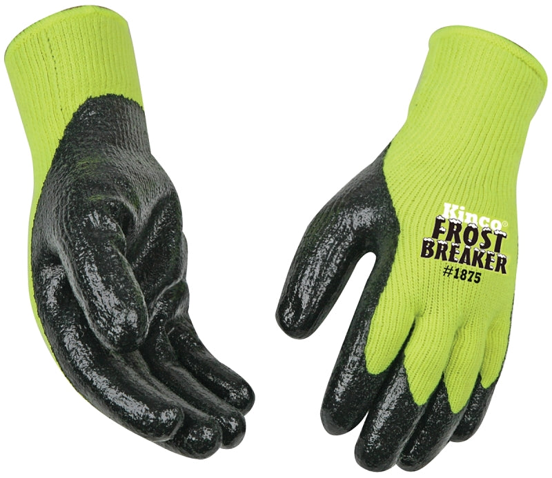 Frost Breaker 1875-XL High-Visibility High-Dexterity Protective Gloves, Men's, XL, Keystone Thumb, Knit Wrist Cuff