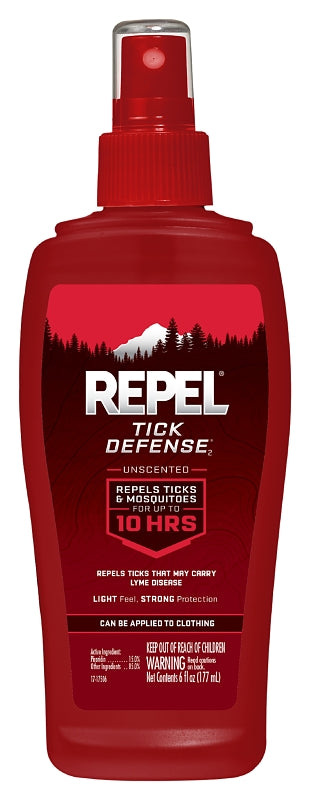 Repel HG-94240 Tick and Insect Repellent, 6 oz, Liquid, Light Yellow/Water-White, Ethanol, Picaridin