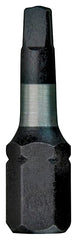 Milwaukee 48-32-4473 Power Bit, #3 Drive, Square Recess Drive, 1/4 in Shank, Hex Shank, 2 in L, Proprietary Steel