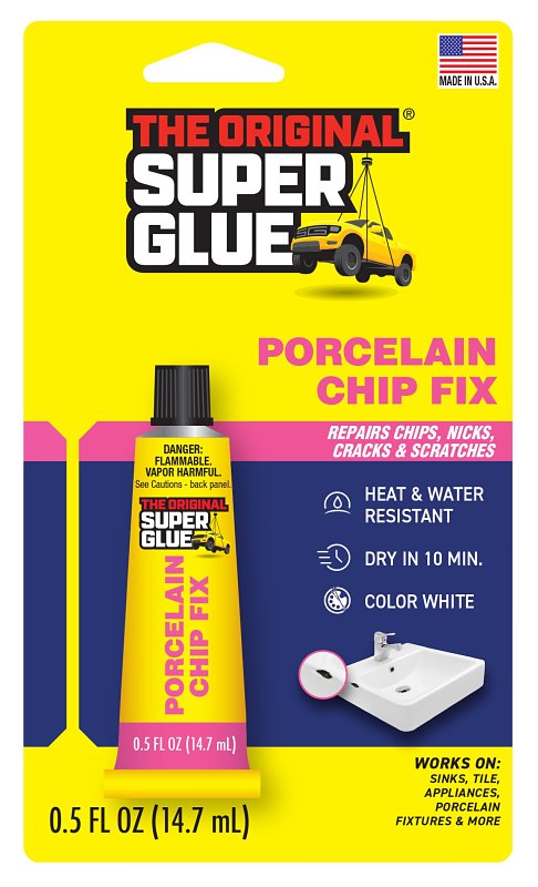 Superglue Corp 19061 Chip Fix, Liquid, Characteristic, White, 0.5 fl-oz, Tube