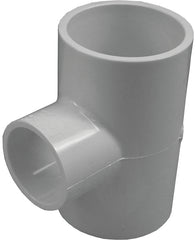 Lasco 401212BC Reducing Pipe Tee, 1-1/2 x 1-1/4 in, Slip, PVC, SCH 40 Schedule