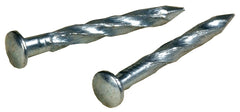 Hillman 122536 Trim Nail, 1-1/4 in L, Steel, Zinc, Flat Head, Twisted Shank, 1 oz