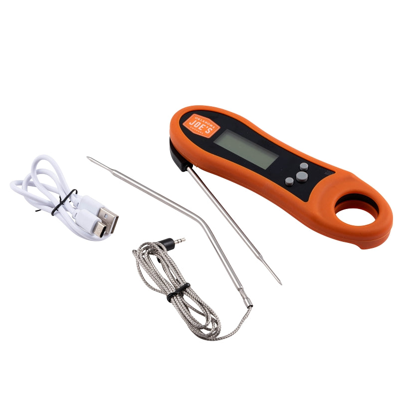 Oklahoma Joe's PitPro Series 5328279P06 Instant Read Thermometer,-40 to 572 deg F, Backlit Display, 2 Probe Sensor