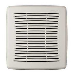 Broan FGR101 Bathroom Exhaust Fan Grille, 9-1/2 in L, 9-1/4 in W, Polypropylene, White