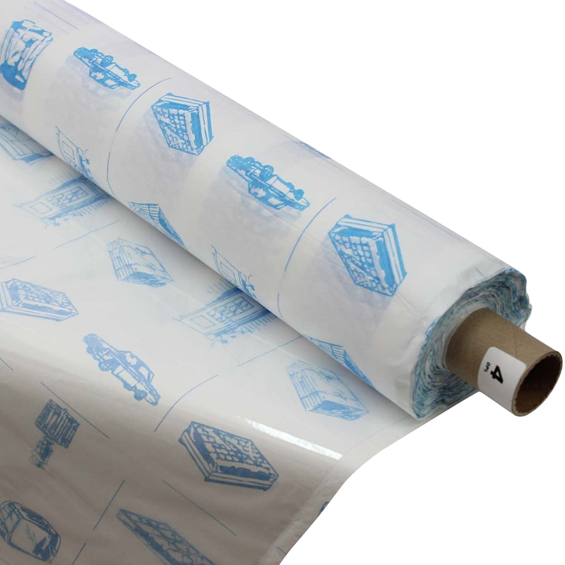 Dura N004-54 Shelf Liner, 150 ft L, 54 in W, 4 ga Thick, Vinyl, Clear