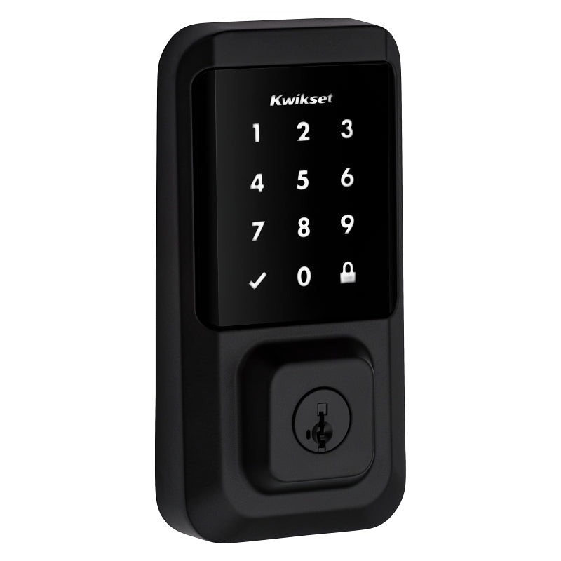 Kwikset Halo Series 939 WIFI TSCR 514 Touchscreen Wi-Fi Enabled Smart Lock, Matte Black, Residential, AAA Grade, Zinc