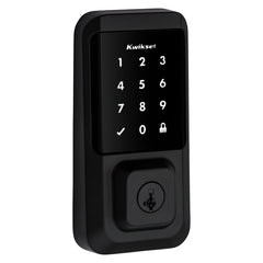 Kwikset Halo Series 939 WIFI TSCR 514 Touchscreen Wi-Fi Enabled Smart Lock, Matte Black, Residential, AAA Grade, Zinc