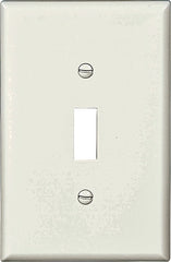 WALL PLATE 1GANG TGL MID WHITE