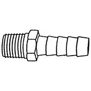 US Hardware M-325C Hose Barb, Brass