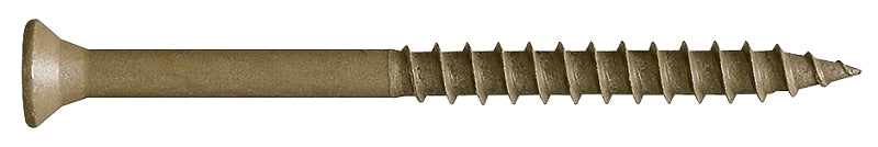 Camo 0356199 Deck Screw, #10 Thread, 3-1/2 in L, Bugle Head, Star Drive, Type 17 Slash Point, Carbon Steel
