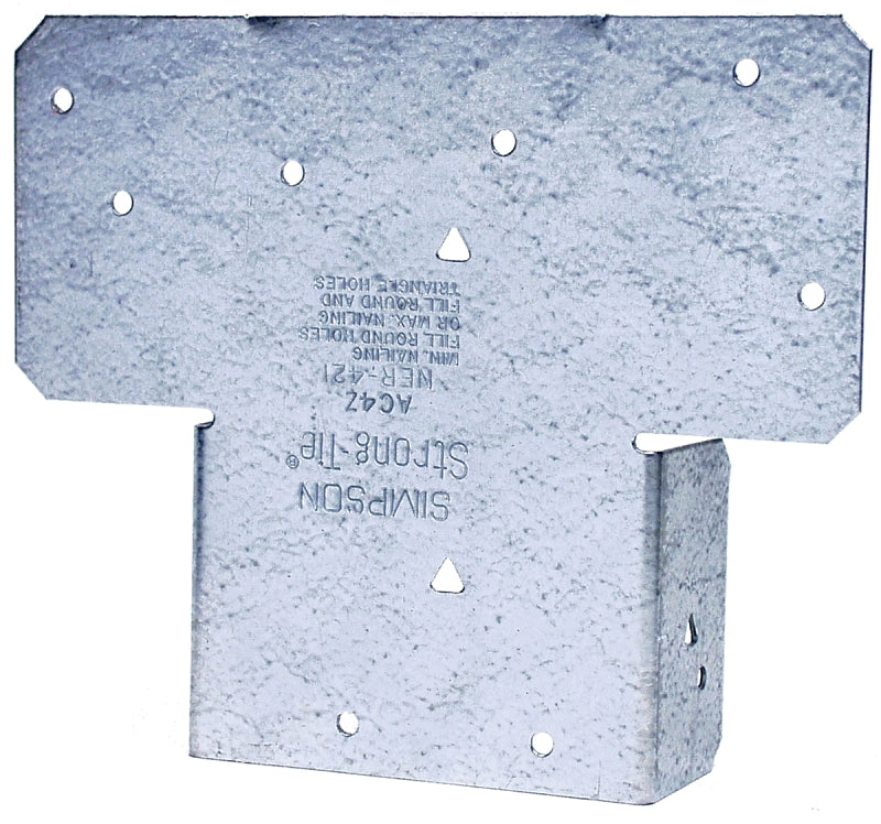 Simpson Strong-Tie AC4Z Post Cap, 4 x 4 in Post/Joist, Steel, ZMAX