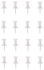 ProSource PH-122262-PS Push Pin, 23 mm L, Plastic, Clear, Round Head