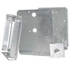 MiTek PAU66-TZ Post Anchor, 6 x 6 in Post/Joist, Steel, Zinc