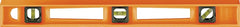 Johnson 7748-O I-Beam Level, 48 in L, 3-Vial, Non-Magnetic, Foam Mold Polystyrene, Orange