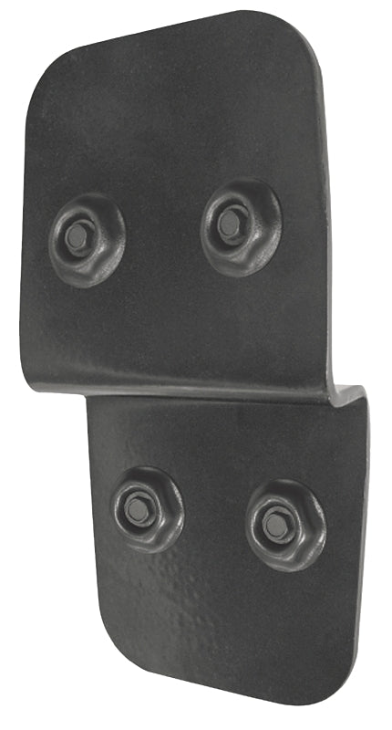 Nuvo Iron P2B7 Post to Beam Support, 6 in H, Steel, Black, Galvanized/Powder-Coated